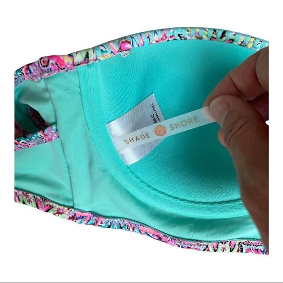 Shade Shore Size 34 C Boho Bikini Top - Picture 6 of 10